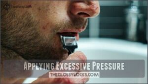 applying excessive pressure