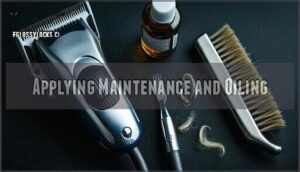 applying maintenance and oiling