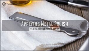 applying metal polish