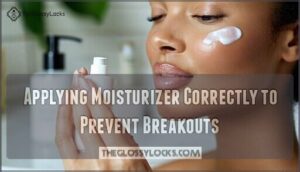 applying moisturizer correctly to prevent breakouts