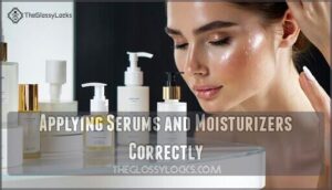 applying serums and moisturizers correctly