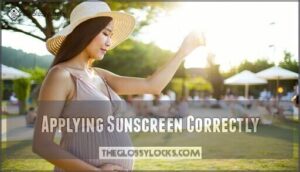 applying sunscreen correctly