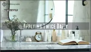 applying twice daily