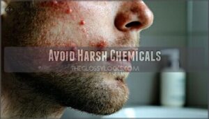 avoid harsh chemicals