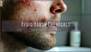 avoid harsh chemicals