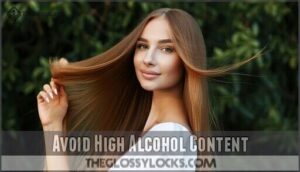 avoid high alcohol content