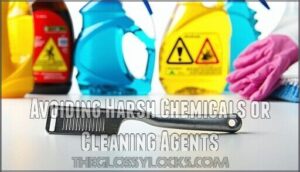 avoiding harsh chemicals or cleaning agents