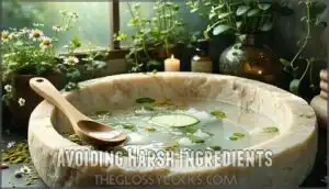 avoiding harsh ingredients
