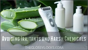 avoiding irritants and harsh chemicals