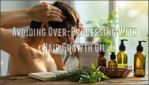 avoiding over-processing with hair growth oil