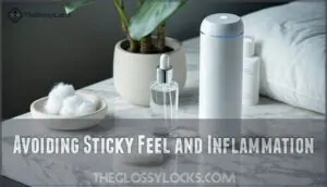 avoiding sticky feel and inflammation avoiding sticky feel and inflammation