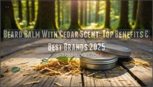 beard balm with cedar scent