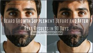 beard growth supplement before and after