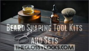 beard shaping tool kits and sets