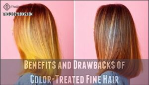 benefits and drawbacks of color-treated fine hair