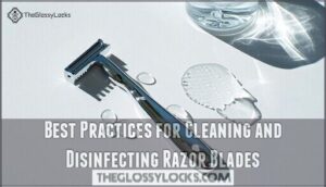 best practices for cleaning and disinfecting razor blades