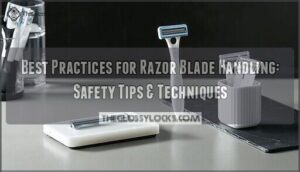 best practices for razor blade handling