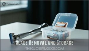 blade removal and storage