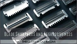blade sharpness and aggressiveness