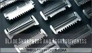 blade sharpness and aggressiveness