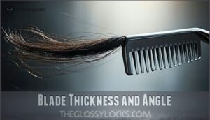 blade thickness and angle