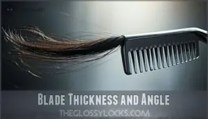 blade thickness and angle