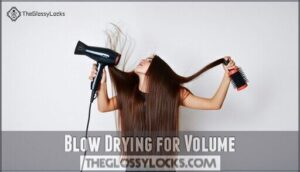 blow drying for volume