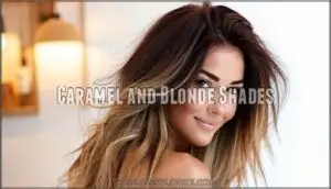 caramel and blonde shades
