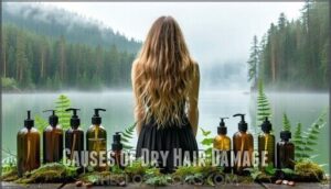 causes of dry hair damage