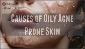 causes of oily acne prone skin