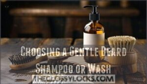 choosing a gentle beard shampoo or wash