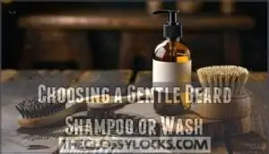 choosing a gentle beard shampoo or wash