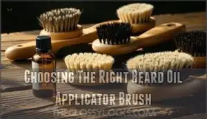 choosing the right beard oil applicator brush