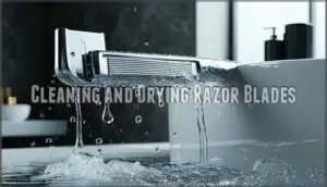 cleaning and drying razor blades cleaning and drying razor blades