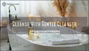 cleanse with gentle cleanser
