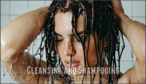 cleansing and shampooing