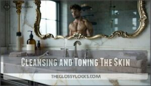 cleansing and toning the skin