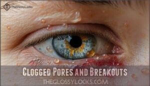 clogged pores and breakouts