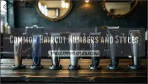 common haircut numbers and styles