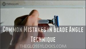 common mistakes in blade angle technique