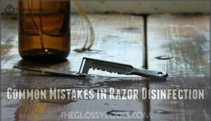 common mistakes in razor disinfection