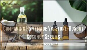 comparing homemade vs. store-bought coconut serums