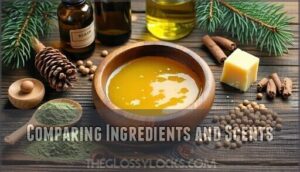 comparing ingredients and scents