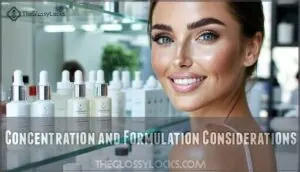 concentration and formulation considerations concentration and formulation considerations