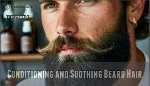 conditioning and soothing beard hair