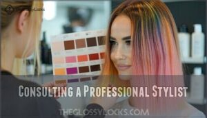 consulting a professional stylist