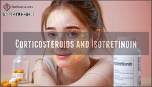 corticosteroids and isotretinoin