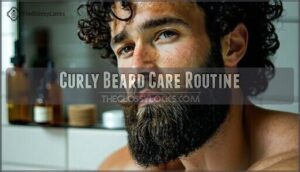 curly beard care routine