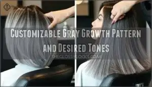 customizable gray growth pattern and desired tones