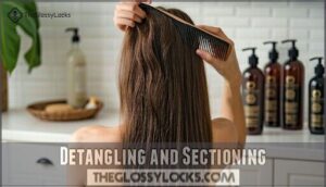 detangling and sectioning